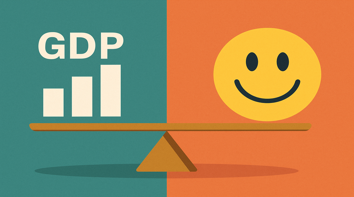 Should national success be measured by happiness indices rather than GDP?