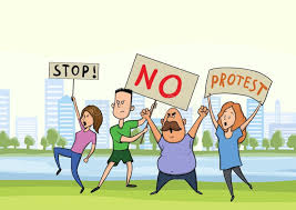 Protests should be banned.